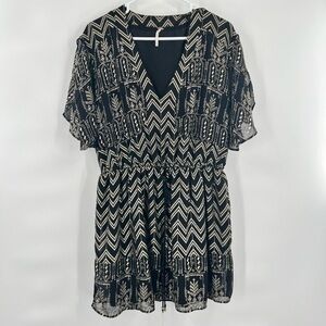 Free people blouse top short sleeves S